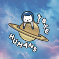 Original Holographic Car Decal Sticker - "Bye Humans" Saturn Edition