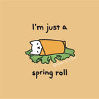 Original Plush Button Pin - Spring Roll Cat