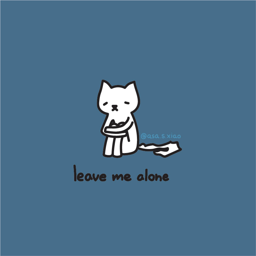 Original Matt Button Pin - Leave Me Alone