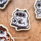 "Work-Life Balance" 3D Epoxy Cat Phone Griptok - Loafing Siamese