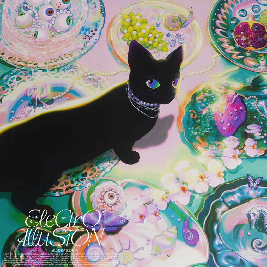 "The Last Meow" Original Large Desk Mat – Vibrant Illustrative Vegan Leather Mousepad, 40x80cm