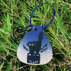 "What’s That Noise?" Rock Cat Guitar Pick Keychain - Midnight Navy