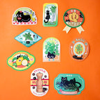 "Spice Cat" Vol. 2 Western Herb & Spice Series Waterproof Stickers - Full Set of 9