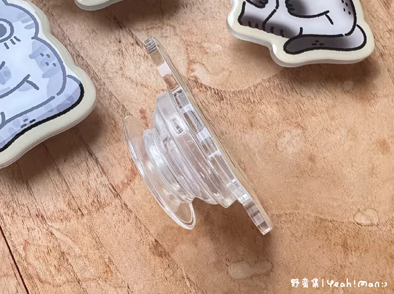 "Work-Life Balance" 3D Epoxy Cat Phone Griptok - Slacking Ragdoll