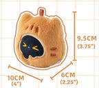 "The Bakery Bun" Squishy Cat Plush Keychain - Orange Mochi Bun