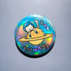 Original Mega Holographic Button Pin - 