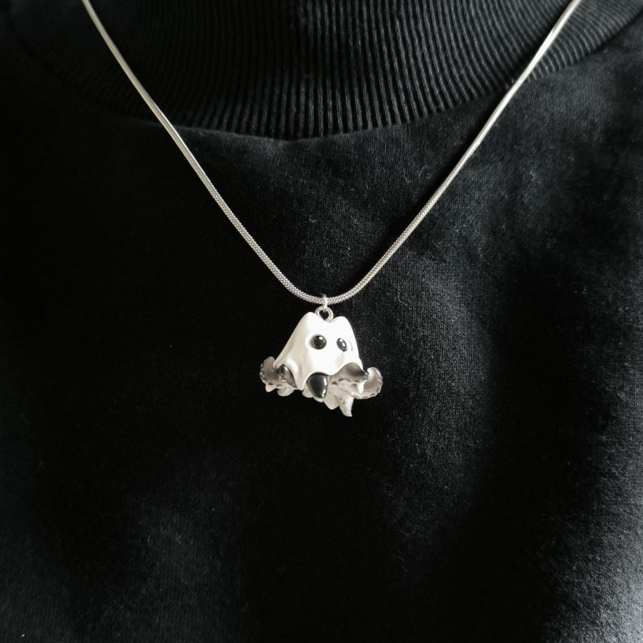 "Ghost of the Abyss" – Original Handcrafted Cthulhu-OctoCat Necklace