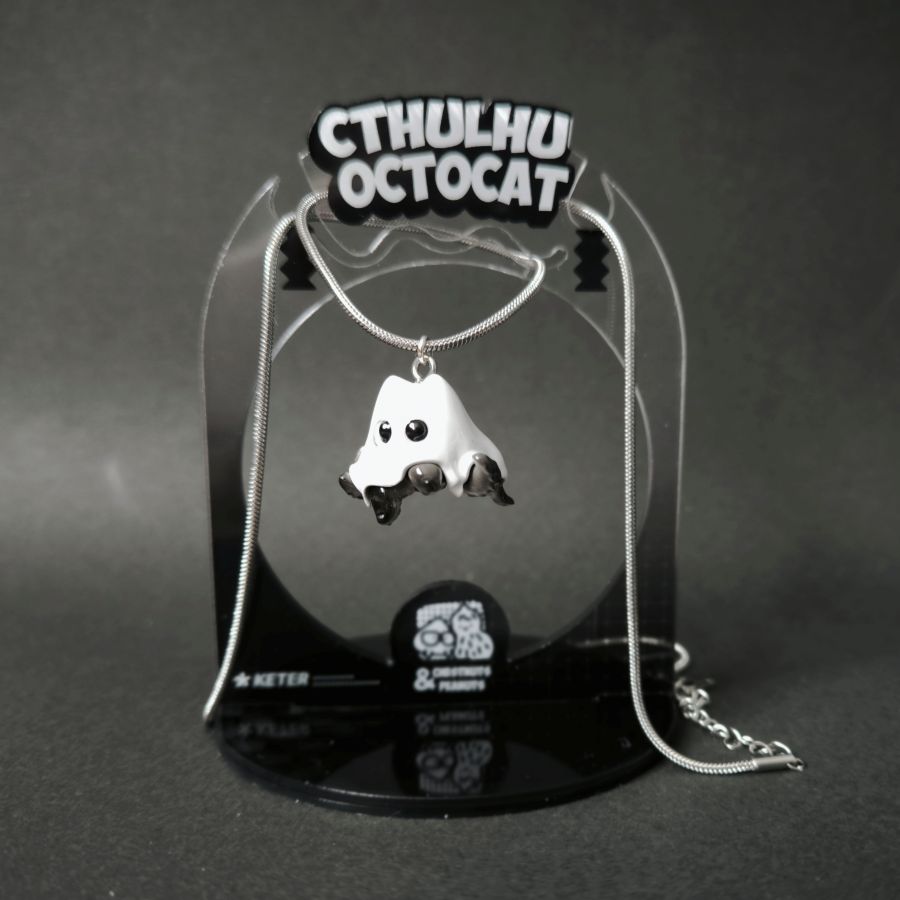 "Ghost of the Abyss" – Original Handcrafted Cthulhu-OctoCat Necklace