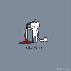 Original Matt Button Pin - Killing It