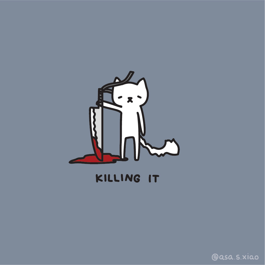 Original Matt Button Pin - Killing It