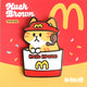 2-in-1 Cat Enamel Pin & Magnet - McCat Hash Brown