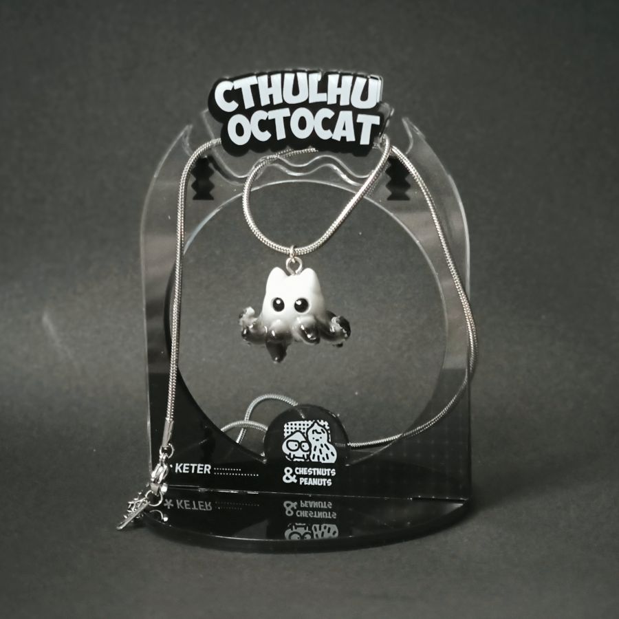 "The Great Old Meow" – Original Handcrafted Cthulhu-OctoCat Necklace