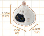 "The Bakery Bun" Squishy Cat Plush Keychain - Red Bean Bun