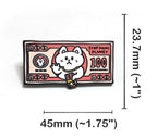 2-in-1 Cat Enamel Pin & Magnet - Rich Cat