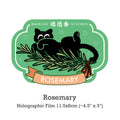 "Spice Cat" Vol. 2 Western Herb & Spice Series Waterproof Stickers - Rosemary