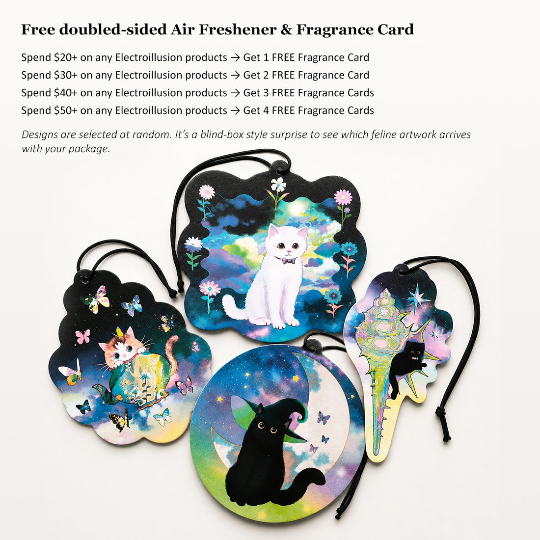 "The Midnight Witch" Black Cat Mica Acrylic Keychain / Bag Charm Edition