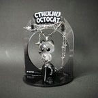 "Pellucidifelis Numisma" – Original Handcrafted Translucent Skeleton Cat Necklace