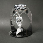 "Pellucidifelis Numisma" – Original Handcrafted Translucent Skeleton Cat Necklace