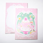 "A Spoonful of Summer Chill" Original Postcard – Shaved Ice Cat Illustration
